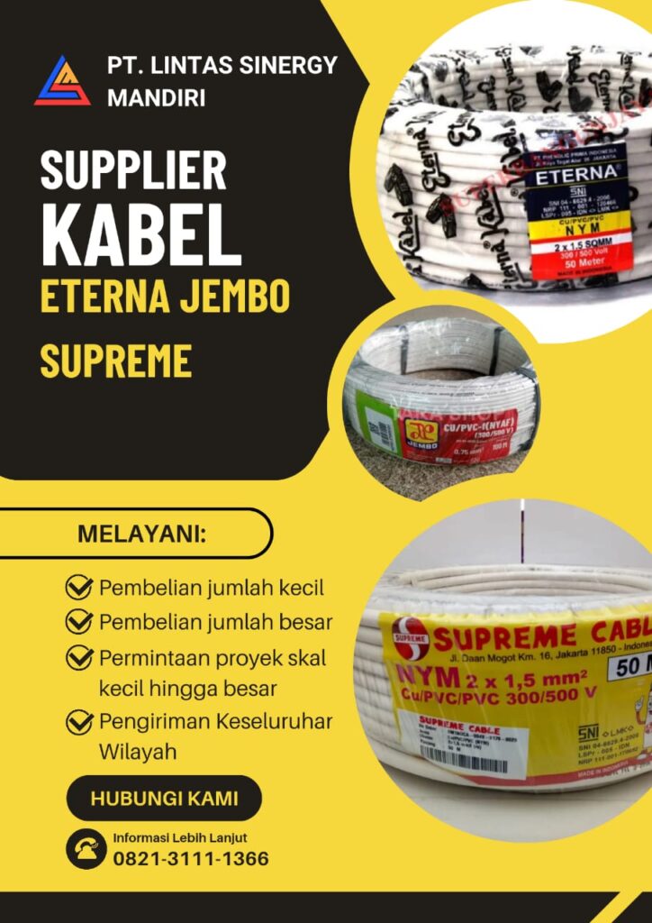 SUPPLIER KABEL KOTA KEDIRI ETERNA JEMBO SUPREME MURAH 082131111366